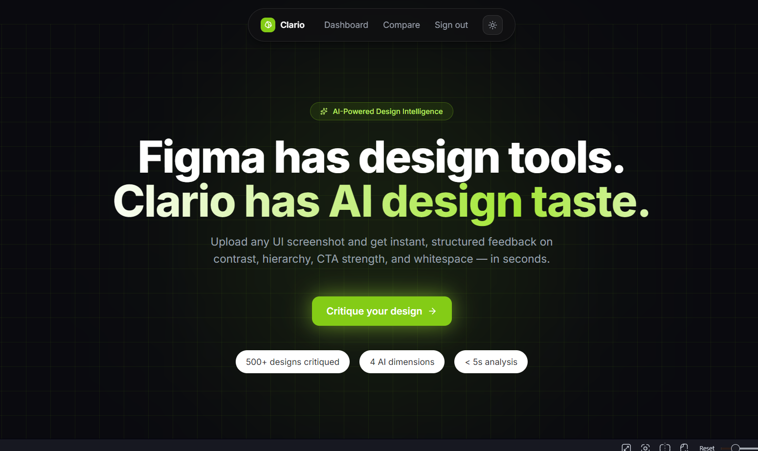 Clario — AI Design Critique Tool